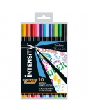 Bic Rašiklių rinkinys FineLiners Intensity Fine 0.4 mm, 10 spalvų rinkinys CEL1011727