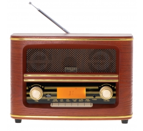 Adler | Retro Radio | AD 1187 | Alarm function | AUX in | Wooden