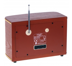 Adler | Retro Radio | AD 1187 | Alarm function | AUX in | Wooden