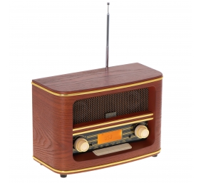 Adler | Retro Radio | AD 1187 | Alarm function | AUX in | Wooden