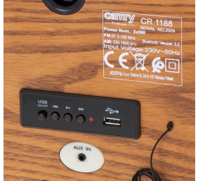 Camry | Retro Radio | CR 1188 | Wooden