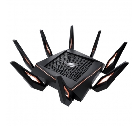 GT-AX11000 Tri-band WiFi Gaming Router | ROG Rapture | 802.11ax | 4804+1148 Mbit/s | 10/100/1000 Mbit/s | Ethernet LAN (RJ-45) ports 4 | Mesh Support Yes | MU-MiMO No | No mobile broadband | Antenna type 8xExternal | 2 x USB 3.1 Gen 1
