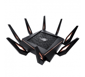 GT-AX11000 Tri-band WiFi Gaming Router | ROG Rapture | 802.11ax | 4804+1148 Mbit/s | 10/100/1000 Mbit/s | Ethernet LAN (RJ-45) ports 4 | Mesh Support Yes | MU-MiMO No | No mobile broadband | Antenna type 8xExternal | 2 x USB 3.1 Gen 1 | month(s)