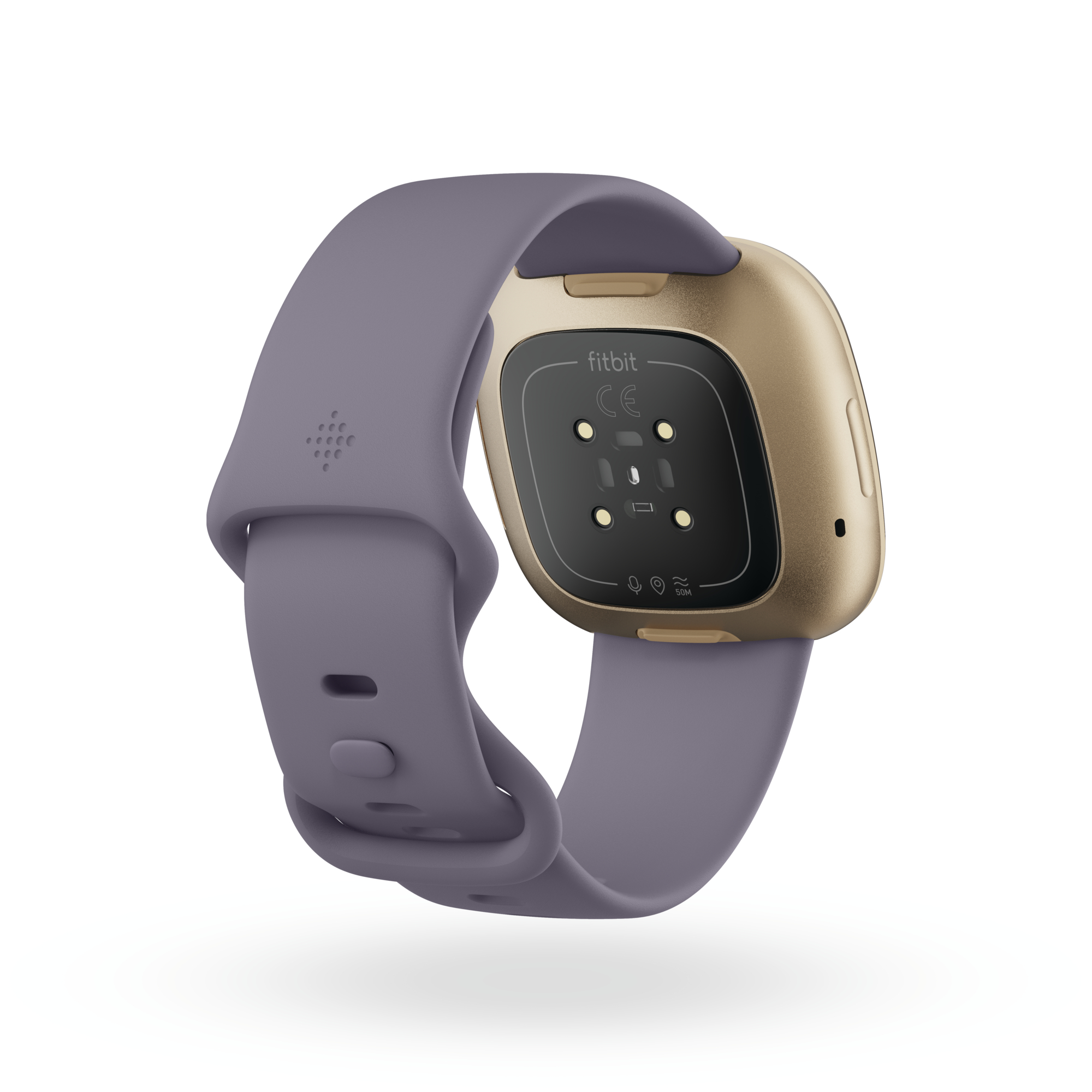 Fitbit Versa 3  Smart watches, GPS (satellite), Amoled, Heart rate monitor, Waterproof, Bluetooth, Soft Gold/Thistle
