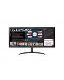 LG | 34WP500-B | 34 " | IPS | UltraWide FHD | 21:9 | 75 Hz | 5 ms | 2560 x 1080 pixels | 250 cd/m² | Headphone Out | HDMI ports quantity 2 | Black | Warranty 24 month(s)
