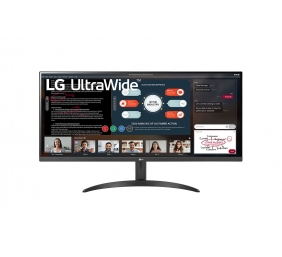 LG | 34WP500-B | 34 " | IPS | UltraWide FHD | 21:9 | Warranty 24 month(s) | 5 ms | 250 cd/m² | Black | Headphone Out | HDMI ports quantity 2 | 75 Hz