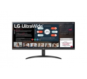 LG | 34WP500-B | 34 " | IPS | UltraWide FHD | 21:9 | 75 Hz | 5 ms | 2560 x 1080 pixels | 250 cd/m² | Headphone Out | HDMI ports quantity 2 | Black | Warranty 24 month(s)