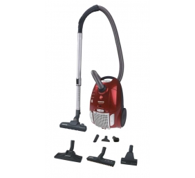 Hoover TE70_TE75011 Vacuum cleaner TELIOS PLUS, 700 W, 3,5 L bag, 66 dB, Red