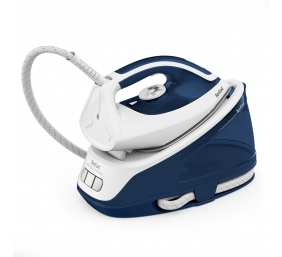 TEFAL | Express Essential Steam Station | SV6116E0 | 2200 W | 1.4 L | 5 to 6 bar | Auto power off | Vertical steam function | Calc-clean function | White/ Blue