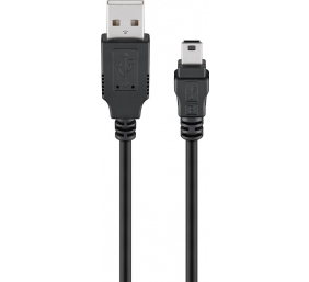 Goobay | USB 2.0 male (type A) | USB 2.0 mini male (type B, 5-pin)