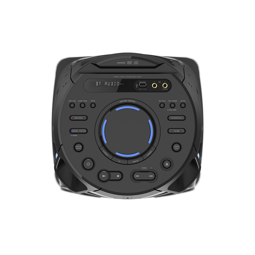 Sony MHC-V43D High Power Audio System with Bluetooth | Sony | High Power Audio System | MHC-V43D | AUX in | Bluetooth | CD player | FM radio | Near Field Communication (NFC) | Wireless connection