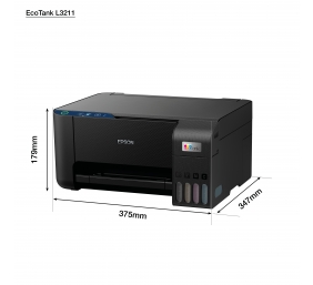 Spausdintuvas rašalinis Epson EcoTank L3211 A4, Spalvotas, MFP, USB