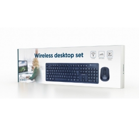 Gembird | Wireless desktop set | KBS-WCH-03 | Black | Keyboard and Mouse Set | Wireless | Mouse included | US | Black | US | 380 g | Wireless connection