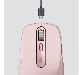 Logitech MX Anywhere 3 Belaidė pelė, RF Wireless + Bluetooth, 4000 DPI, Rožinė