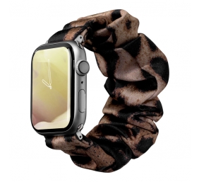 LAUT POP LOOP, Watch Strap for Apple Watch, 40/42mm, Adjustable Size 133-200 mm, Leopard, Polyester Fabric and Elastic, Stainless Steel Connectors, Zinc Alloy Size Adjuster