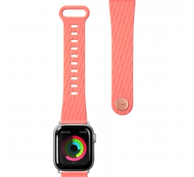 LAUT ACTIVE 2.0 Sport Watch Strap for Apple Watch 38/40mm Ergonomic fit, Easy lock, Easy Clean Coral Sport Polymer Material, Metal Button, Stainless Steel Connectors