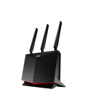 Asus | LTE Modem Router | 4G-AC86U Wireless-AC2600 | 802.11ac | 800+1733 Mbit/s | 10/100/1000 Mbit/s | Ethernet LAN (RJ-45) ports 4 | Mesh Support No | MU-MiMO Yes | 3G/4G via optional USB adapter | Antenna type  Dual-band | 1 x USB 2.0 | 36 month(s)