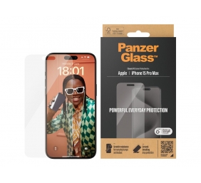 PanzerGlass | Screen protector | Apple | Phone 15 Pro Max | Glass | Transparent