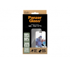 PanzerGlass Screen protector | Apple | iPhone 16 Pro Max | Glass | Transparent | Ultra-Wide Fit