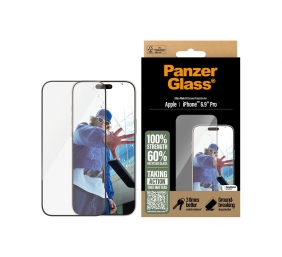 PanzerGlass Screen protector | Apple | iPhone 16 Pro Max | Glass | Transparent | Ultra-Wide Fit