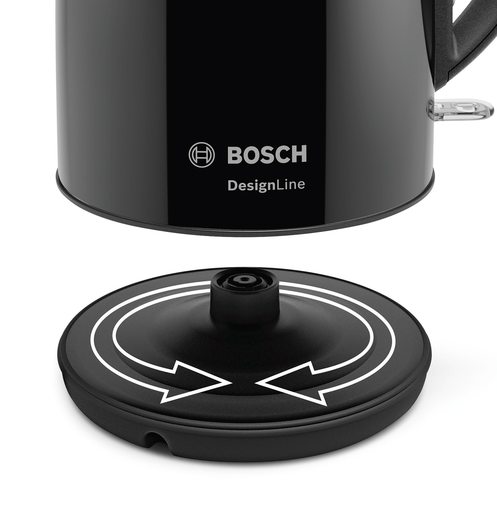 Bosch | Kettle | DesignLine TWK3P423 | Electric | 2400 W | 1.7 L | Stainless steel | 360° rotational base | Jet black polished