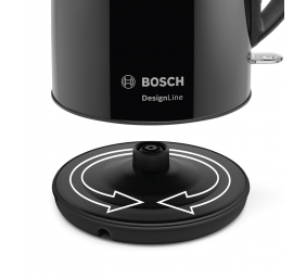 Bosch | Kettle | DesignLine TWK3P423 | Electric | 2400 W | 1.7 L | Stainless steel | 360° rotational base | Jet black polished