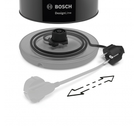 Bosch | Kettle | DesignLine TWK3P423 | Electric | 2400 W | 1.7 L | Stainless steel | 360° rotational base | Jet black polished