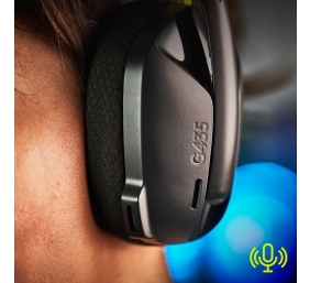 Logitech G435 LIGHTSPEED Belaidės žaidimų ausinės, Black and Neon Yellow