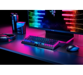 Razer | Mechanical Gaming Keyboard | BlackWidow V3 Mini HyperSpeed | Gaming Keyboard | Wireless | RGB LED light | US | Black | Green Switch | Wireless connection
