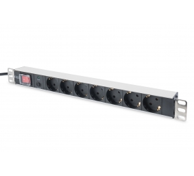 Digitus Aluminum outlet strip with overload protection | DN-95403 | Sockets quantity 7