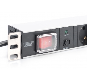 Digitus Aluminum outlet strip with overload protection | DN-95403 | Sockets quantity 7