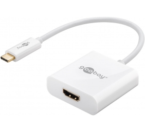 Goobay | USB-C HDMI adapter | 66259 | White | USB-C male | HDMI female (Type A) | 0.2 m