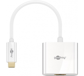 Goobay | USB-C HDMI adapter | 66259 | White | USB-C male | HDMI female (Type A) | 0.2 m