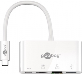 Goobay | USB-C Multiport Adapter (HDMI + Ethernet, PD) | 62105