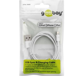 Goobay | Lightning USB charging and sync cable | 54600 | USB-C to Lightning Apple Lightnin male (8-pin) | USB 2.0 male (type A)