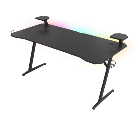 Genesis Gaming Desk Holm 510 RGB Headphone holder, Cup holder, Speaker shelf, Organizer cables, Black