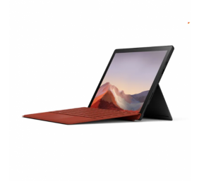 Microsoft Surface Pro 7 Black + Surface Pro Type Cover Poppy Red, 12.3 ", Touchscreen, 2736 x 1824 pixels, Intel Core i5, 1035G4, 8 GB, LPDDR4x, SSD 256 GB, Intel Iris Plus, No ODD, Windows 10 Home, 802.11ax, Bluetooth version 5.0, Warranty 24 month(s)