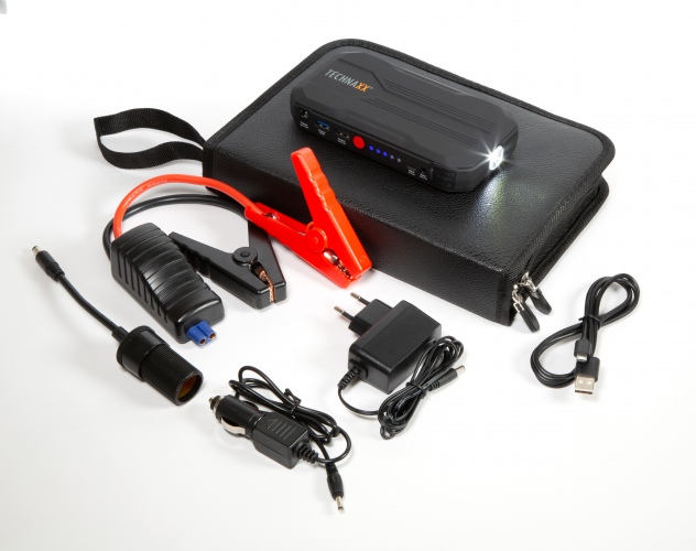 Šuolinis starteris automobiliui ir išorinė baterija 12000mAh
