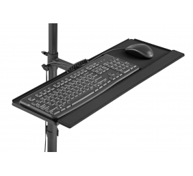 Digitus | Mobile workstation with individual height adjustment | DA-90374 | Monitor Mount, PC Holder | 17-32 " | Black