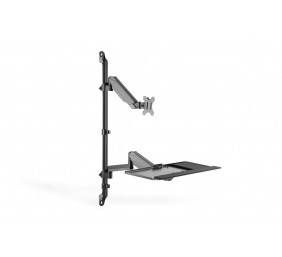 Digitus | Wall mount | Tilt, height adjustment, rotate | 17-32 " | Black