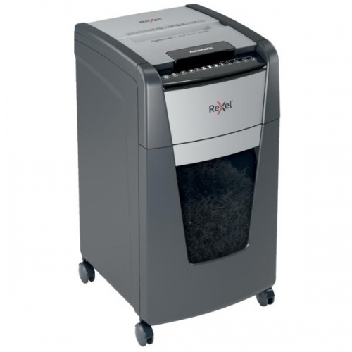 Rexel Optimum AutoFeed+ 225X Dokumentų naikiklis Cross shredding 4x25mm P-4 60 L, 55 dB, Pilka/Juoda