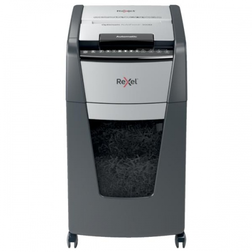 Rexel Optimum AutoFeed+ 225X Dokumentų naikiklis Cross shredding 4x25mm P-4 60 L, 55 dB, Pilka/Juoda