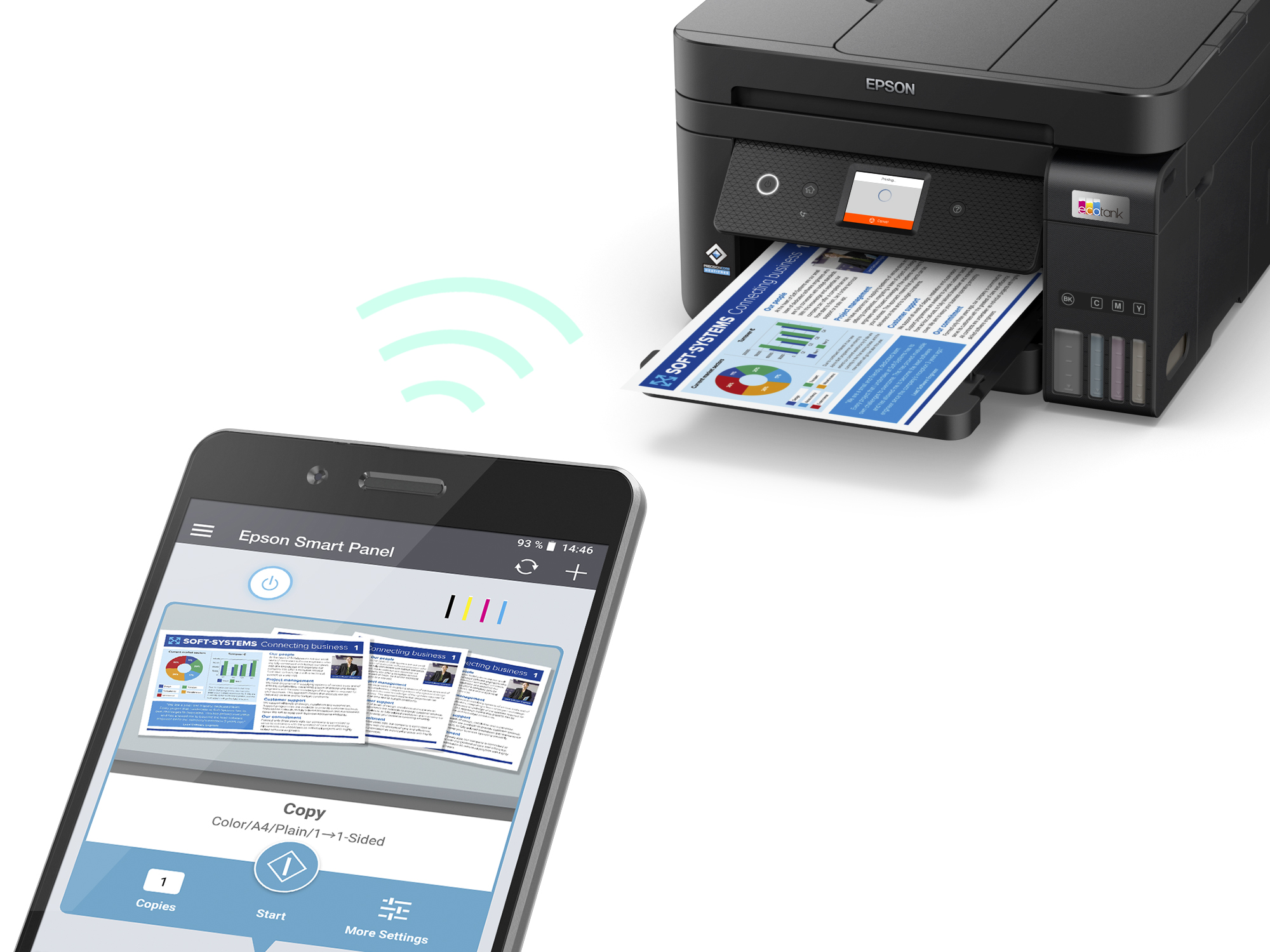 Epson Multifunctional printer | EcoTank L6290 | Inkjet | Colour | 4-in-1 | Wi-Fi | Black