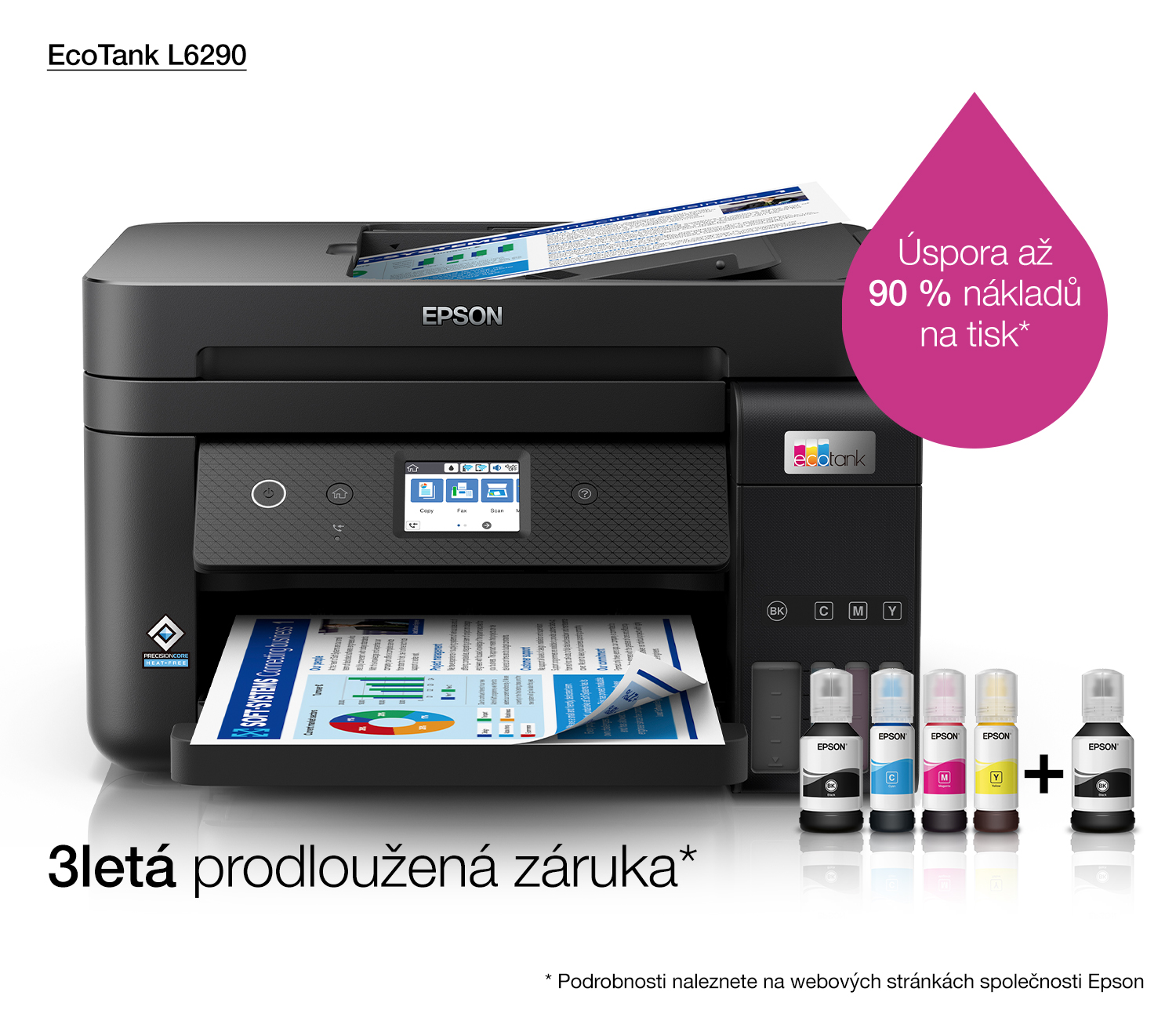 Epson Multifunctional printer | EcoTank L6290 | Inkjet | Colour | 4-in-1 | Wi-Fi | Black