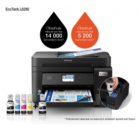 Spausdintuvas rašalinis Epson EcoTank L6290 A4, Spalvotas, MFP, ADF, WiFi