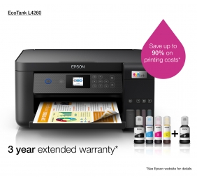 Epson EcoTank L4260 Spausdintuvas rašalinis spalvotas MFP A4 33 ppm USB Wi-Fi Ethernet LAN