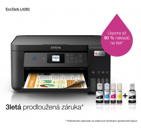Epson EcoTank L4260 Spausdintuvas rašalinis spalvotas MFP A4 33 ppm USB Wi-Fi Ethernet LAN