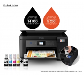 Epson EcoTank L4260 Spausdintuvas rašalinis spalvotas MFP A4 33 ppm USB Wi-Fi Ethernet LAN