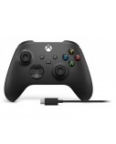 Žaidimų pultas Xbox Wireless Controller + USB-C Laidas, Juodas