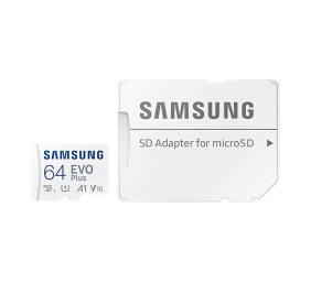 Samsung | microSD Card | EVO PLUS | 64 GB | MicroSDXC | Flash memory class 10 | SD adapter
